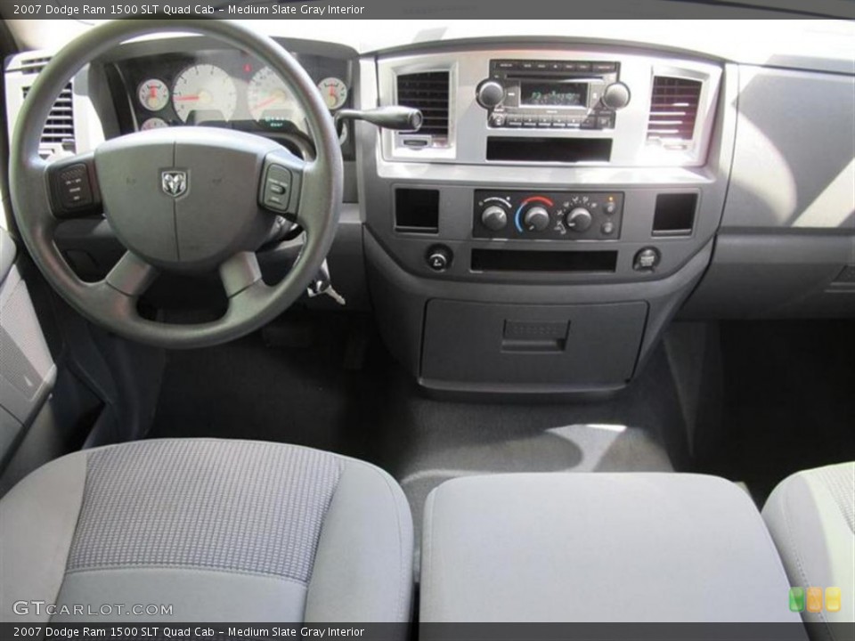 Medium Slate Gray Interior Dashboard for the 2007 Dodge Ram 1500 SLT Quad Cab #52103930