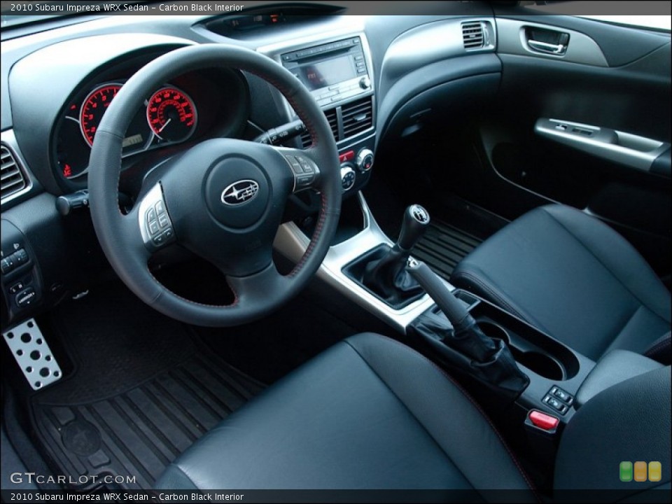 Carbon Black Interior Photo for the 2010 Subaru Impreza WRX Sedan #52104995