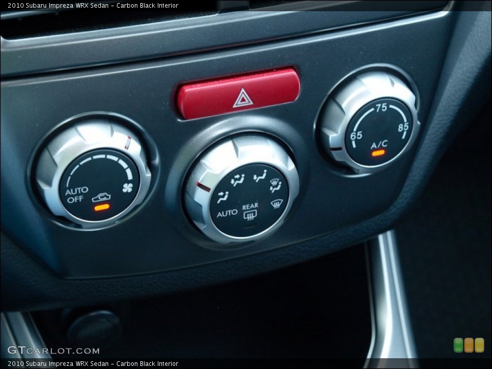 Carbon Black Interior Controls for the 2010 Subaru Impreza WRX Sedan #52105043