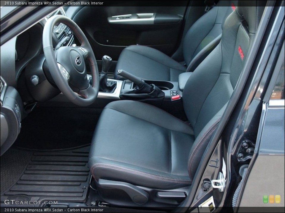 Carbon Black Interior Photo for the 2010 Subaru Impreza WRX Sedan #52105055