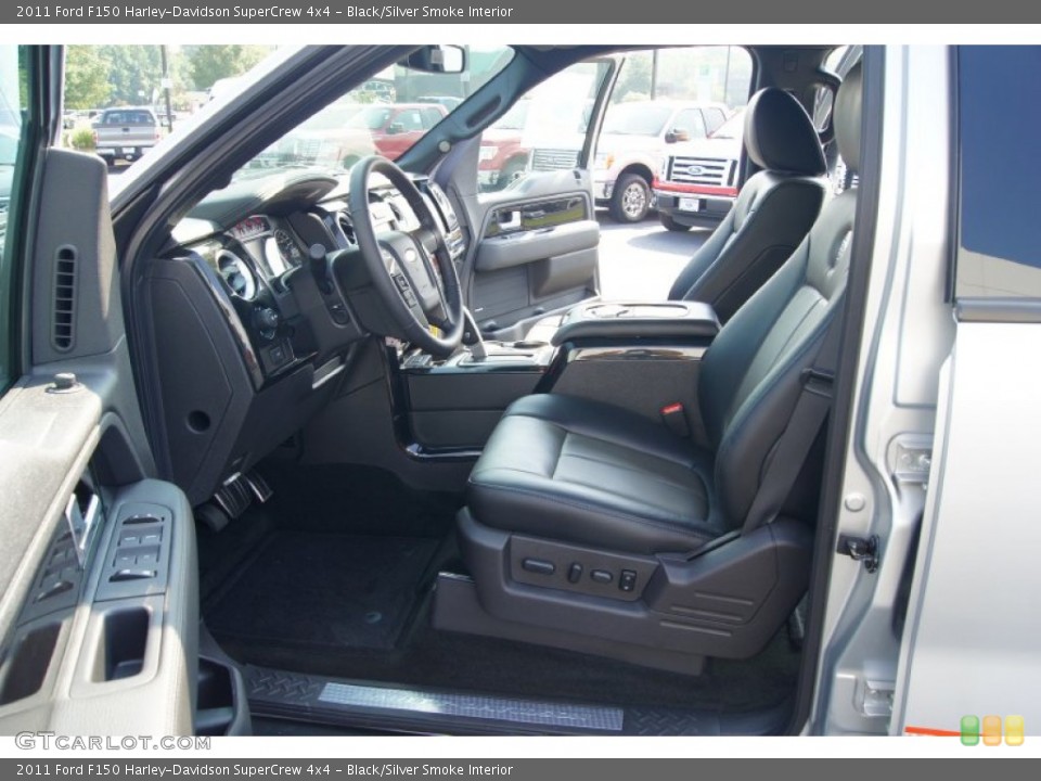Black/Silver Smoke Interior Photo for the 2011 Ford F150 Harley-Davidson SuperCrew 4x4 #52106738