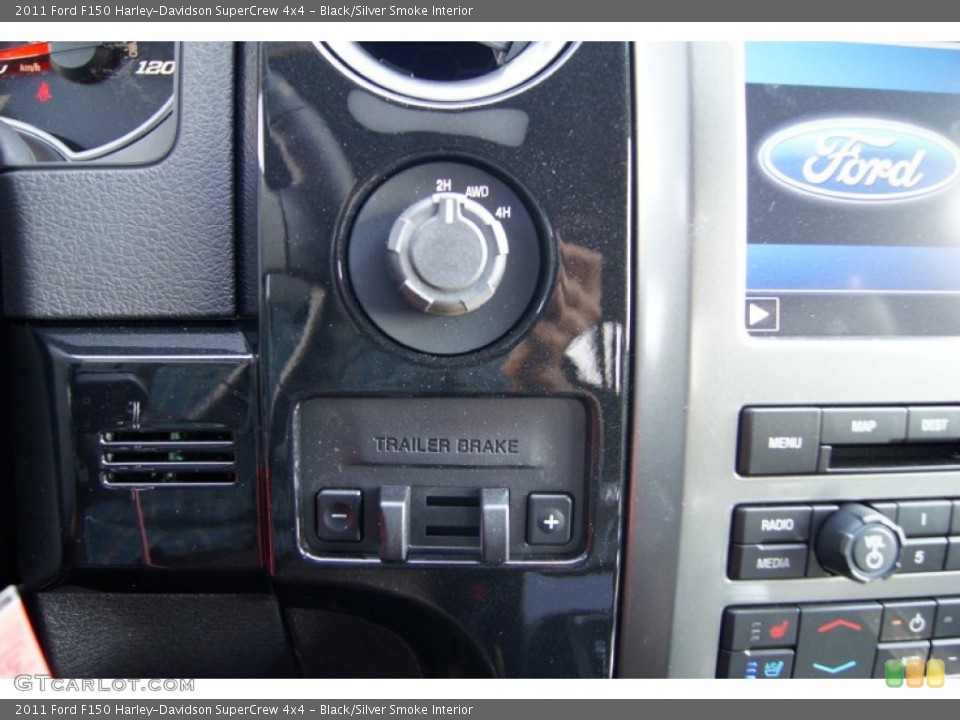 Black/Silver Smoke Interior Controls for the 2011 Ford F150 Harley-Davidson SuperCrew 4x4 #52107053