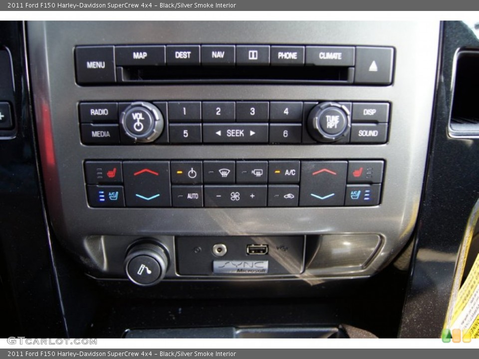 Black/Silver Smoke Interior Controls for the 2011 Ford F150 Harley-Davidson SuperCrew 4x4 #52107095