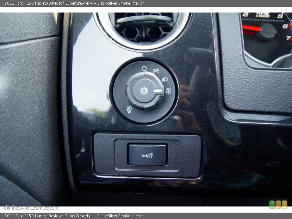 Black/Silver Smoke Interior Controls for the 2011 Ford F150 Harley-Davidson SuperCrew 4x4 #52107164