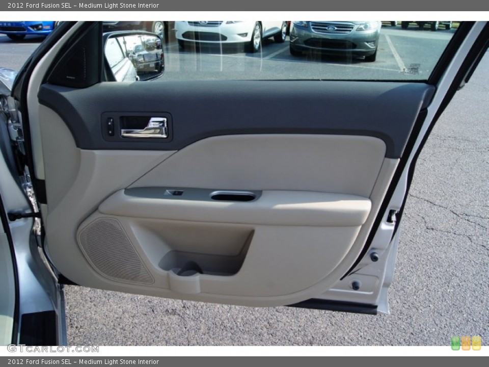 Medium Light Stone Interior Door Panel for the 2012 Ford Fusion SEL #52107917