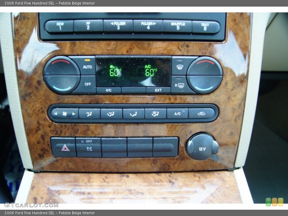 Pebble Beige Interior Controls for the 2006 Ford Five Hundred SEL #52108409