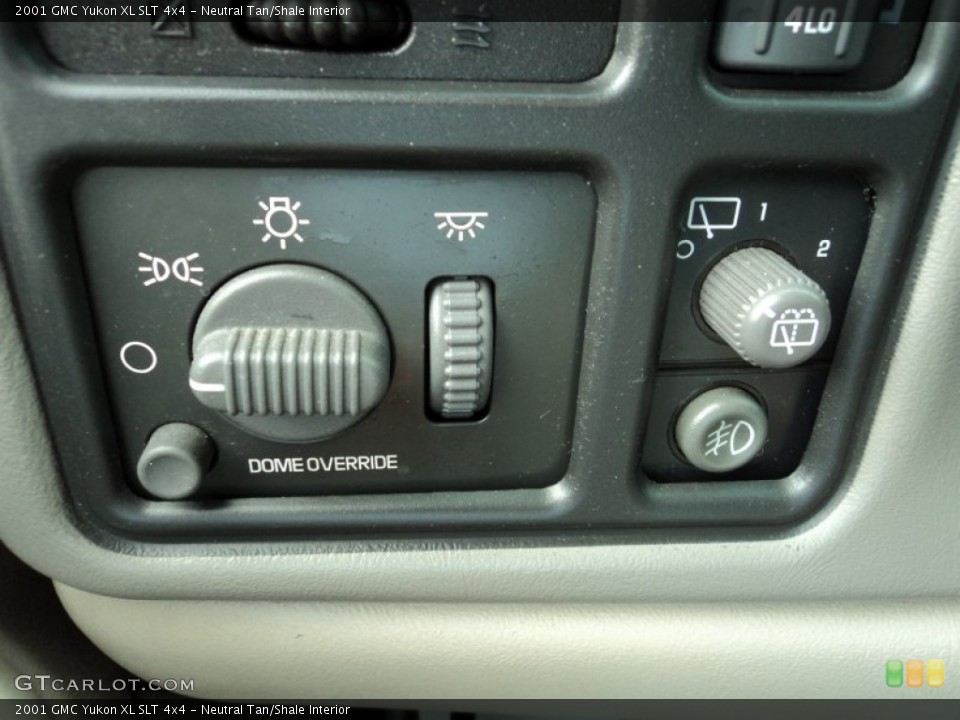 Neutral Tan/Shale Interior Controls for the 2001 GMC Yukon XL SLT 4x4 #52108670