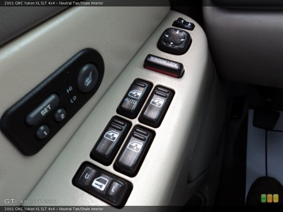 Neutral Tan/Shale Interior Controls for the 2001 GMC Yukon XL SLT 4x4 #52108688