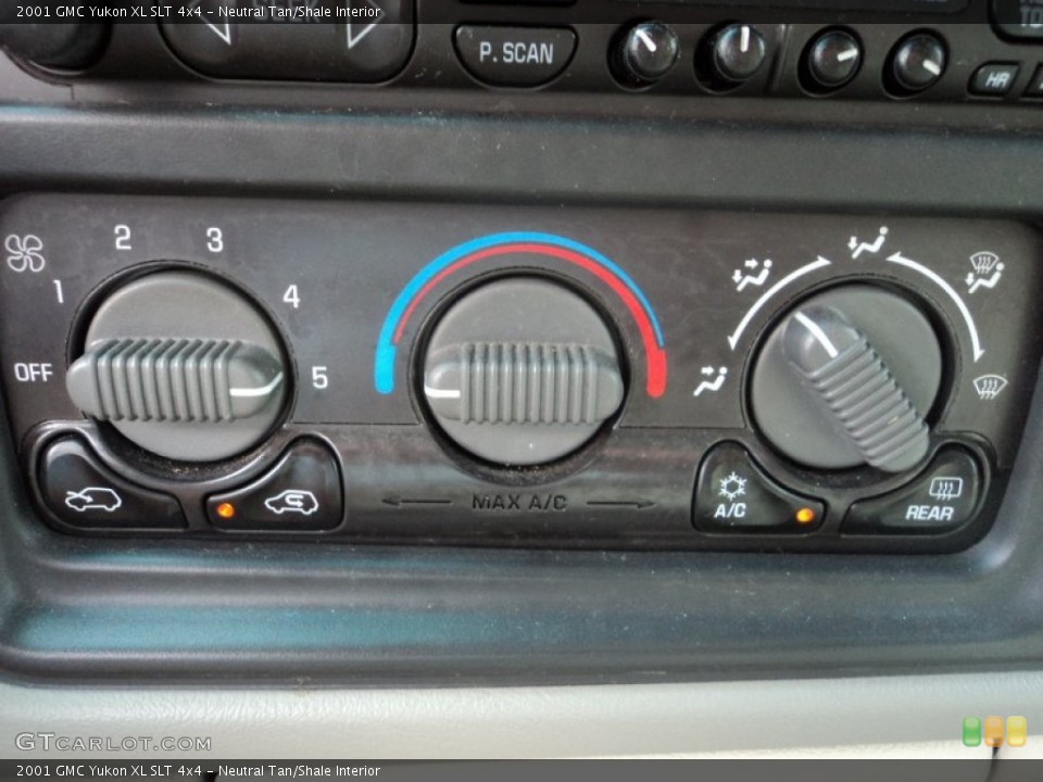 Neutral Tan/Shale Interior Controls for the 2001 GMC Yukon XL SLT 4x4 #52108709