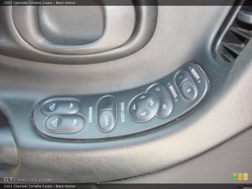 Black Interior Controls for the 2001 Chevrolet Corvette Coupe #52110035