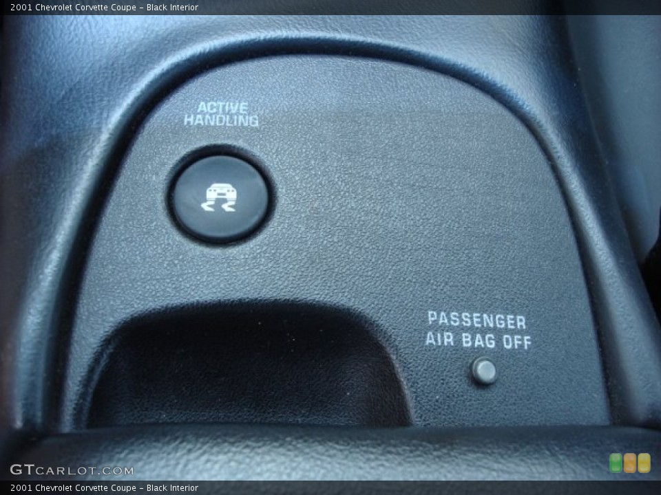 Black Interior Controls for the 2001 Chevrolet Corvette Coupe #52110080