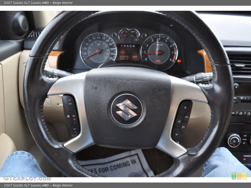 Beige Interior Steering Wheel for the 2007 Suzuki XL7 Luxury AWD #52110872