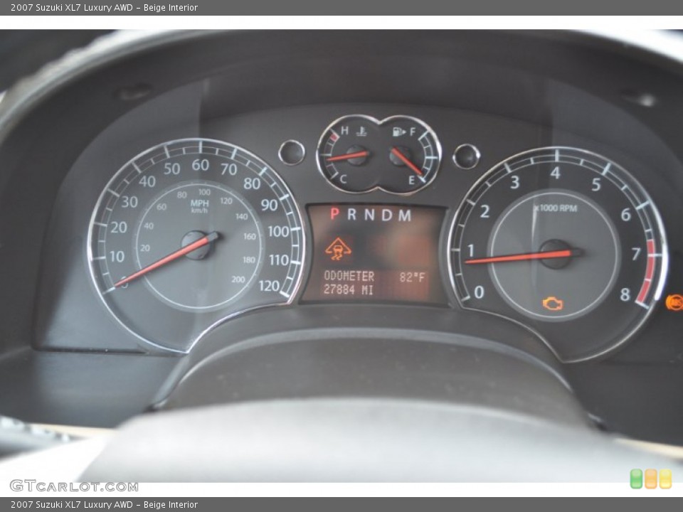 Beige Interior Gauges for the 2007 Suzuki XL7 Luxury AWD #52110878