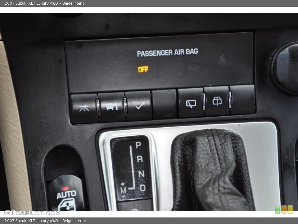 Beige Interior Controls for the 2007 Suzuki XL7 Luxury AWD #52110902