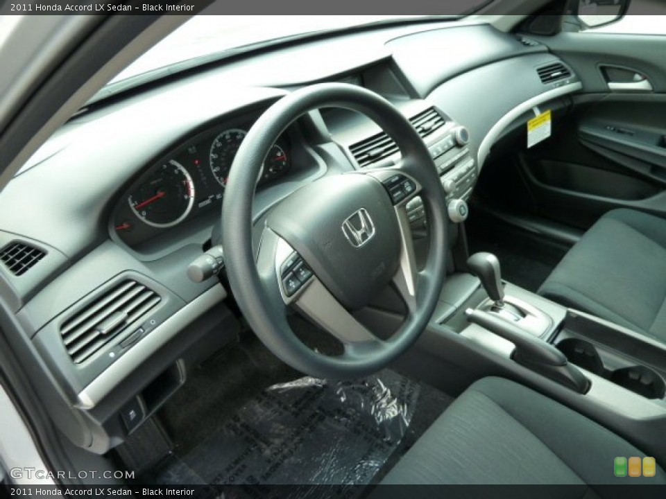Black Interior Prime Interior for the 2011 Honda Accord LX Sedan #52111643