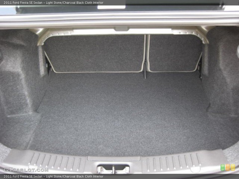 Light Stone/Charcoal Black Cloth Interior Trunk for the 2011 Ford Fiesta SE Sedan #52113856