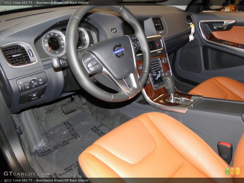Beechwood Brown/Off Black Interior Dashboard for the 2012 Volvo S60 T5 #52114246