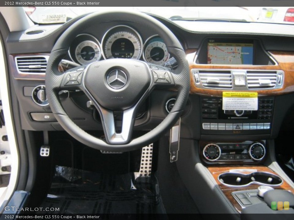 Black Interior Dashboard for the 2012 Mercedes-Benz CLS 550 Coupe #52114288