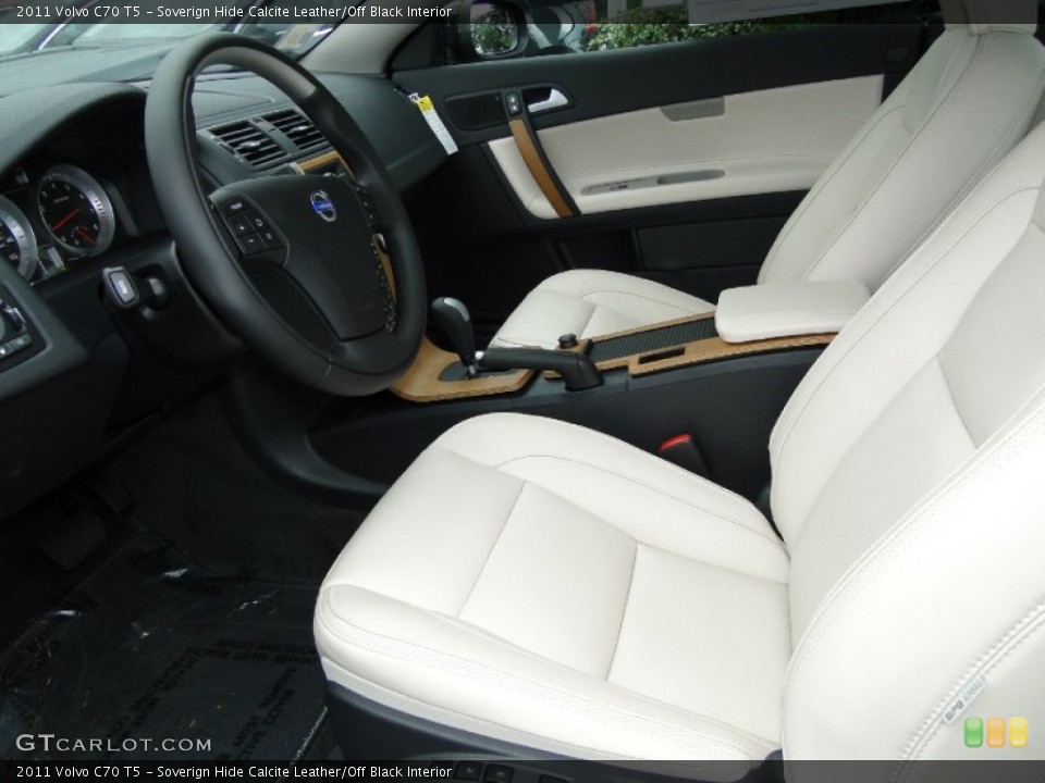 Soverign Hide Calcite Leather/Off Black Interior Photo for the 2011 Volvo C70 T5 #52114474