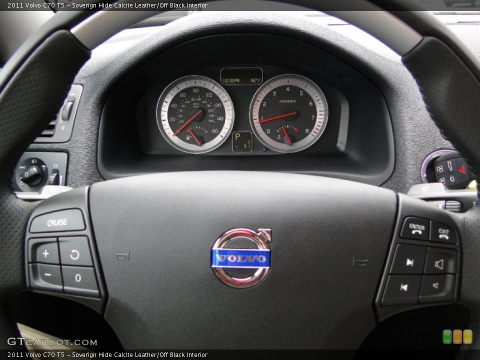 Soverign Hide Calcite Leather/Off Black Interior Controls for the 2011 Volvo C70 T5 #52114510