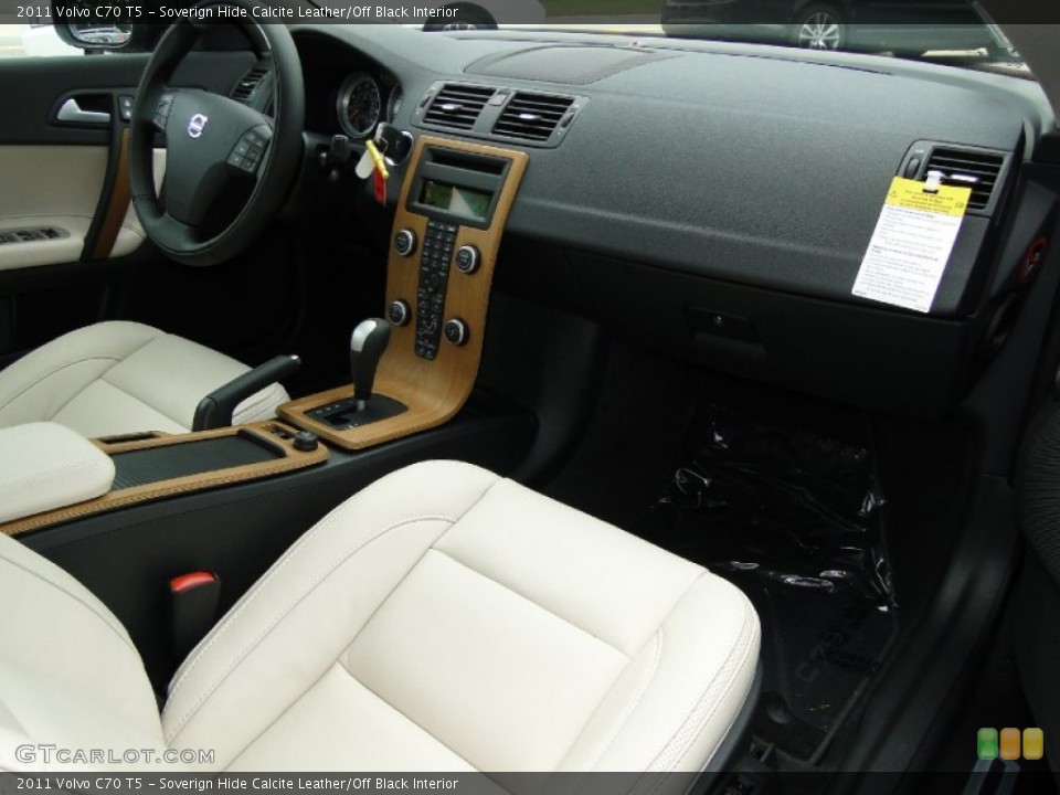 Soverign Hide Calcite Leather/Off Black Interior Dashboard for the 2011 Volvo C70 T5 #52114570