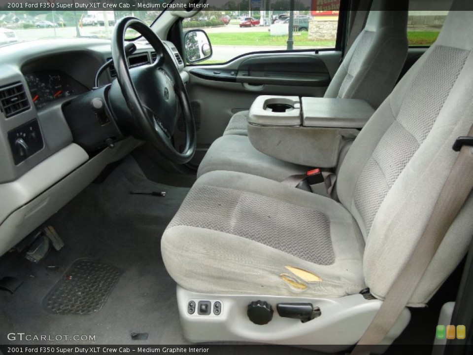 Medium Graphite Interior Photo for the 2001 Ford F350 Super Duty XLT Crew Cab #52119061