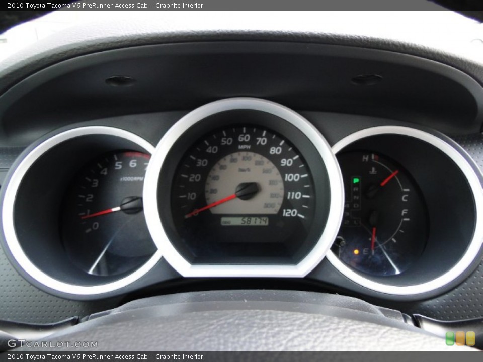 Graphite Interior Gauges for the 2010 Toyota Tacoma V6 PreRunner Access Cab #52120144