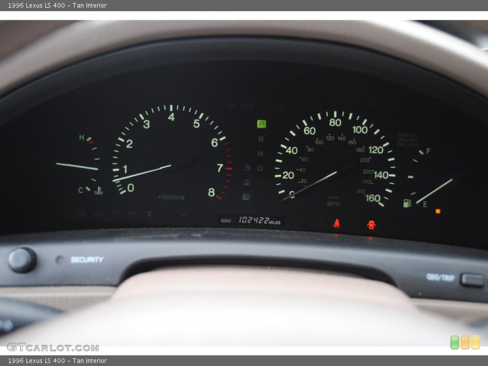 Tan Interior Gauges for the 1996 Lexus LS 400 #52121041