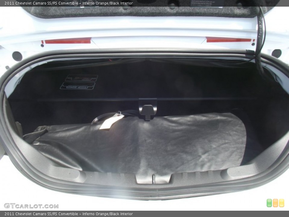 Inferno Orange/Black Interior Trunk for the 2011 Chevrolet Camaro SS/RS Convertible #52121944