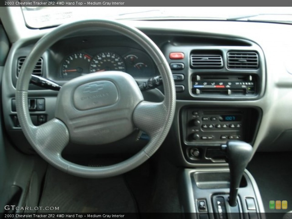 Medium Gray Interior Dashboard for the 2003 Chevrolet Tracker ZR2 4WD Hard Top #52123453