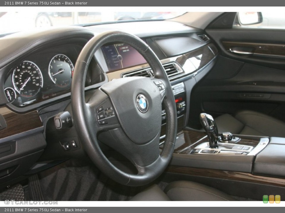 Black Interior Steering Wheel for the 2011 BMW 7 Series 750Li Sedan #52124227