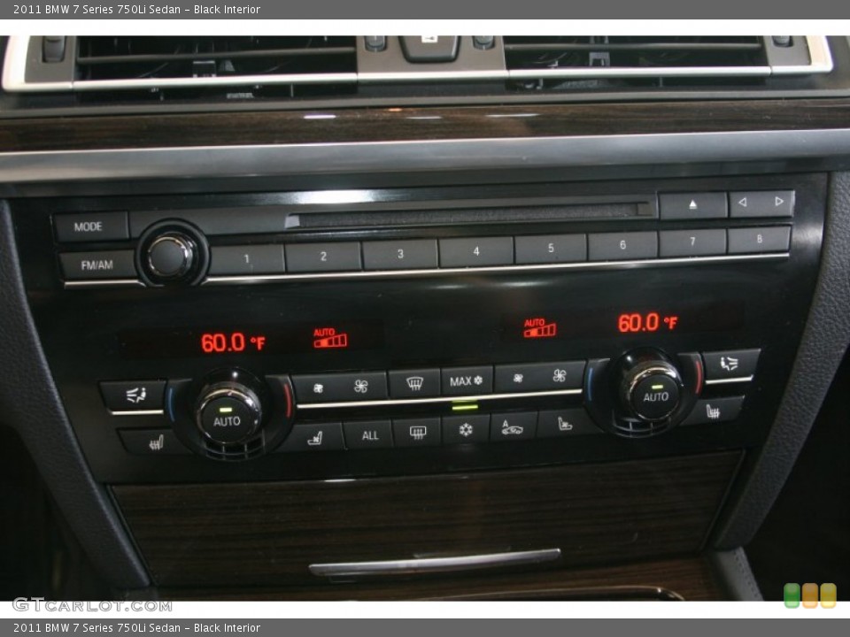 Black Interior Controls for the 2011 BMW 7 Series 750Li Sedan #52124335