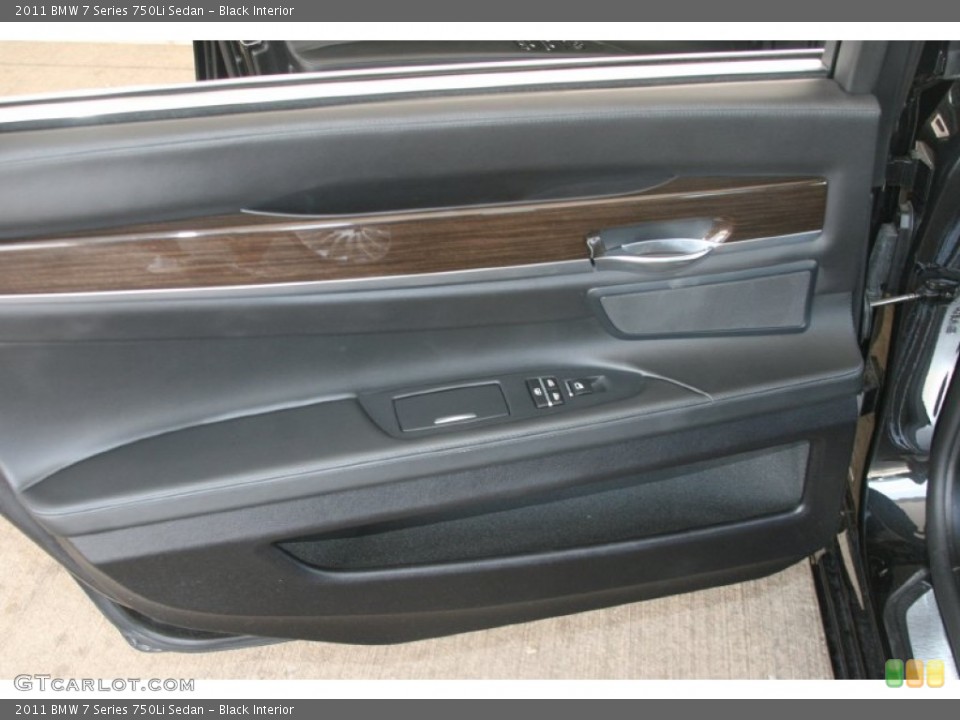 Black Interior Door Panel for the 2011 BMW 7 Series 750Li Sedan #52124485