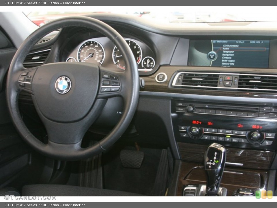 Black Interior Dashboard for the 2011 BMW 7 Series 750Li Sedan #52124506