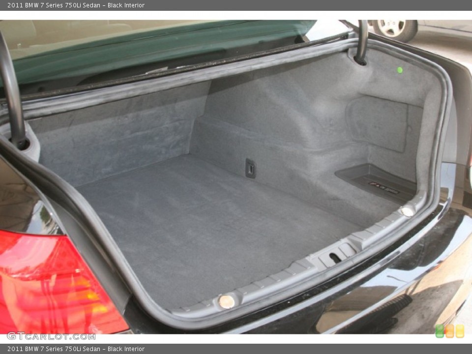 Black Interior Trunk for the 2011 BMW 7 Series 750Li Sedan #52124566