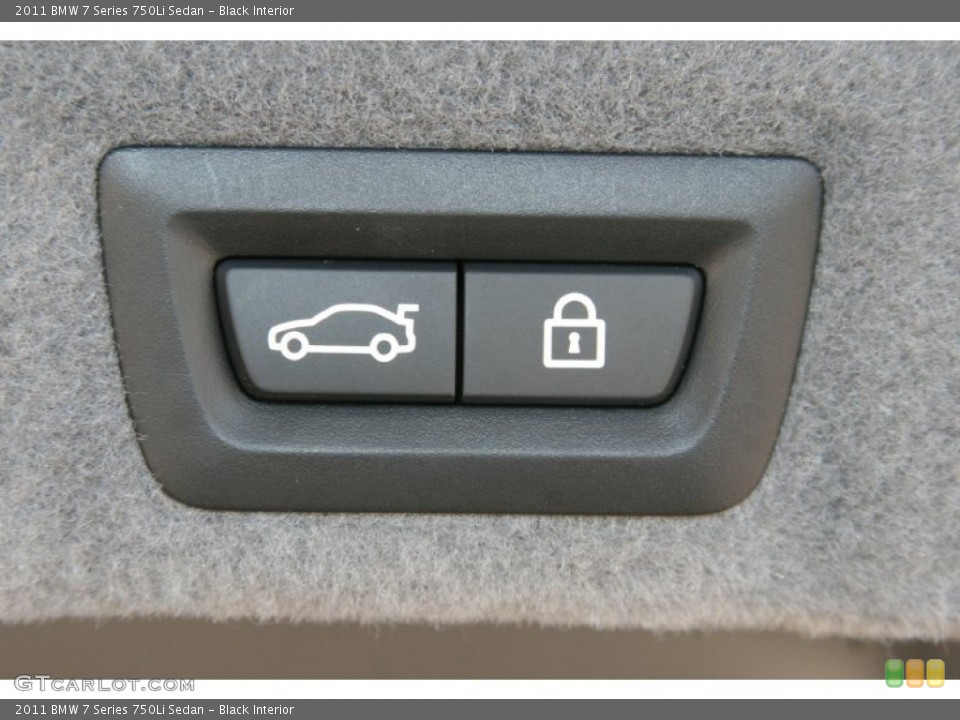 Black Interior Controls for the 2011 BMW 7 Series 750Li Sedan #52124578