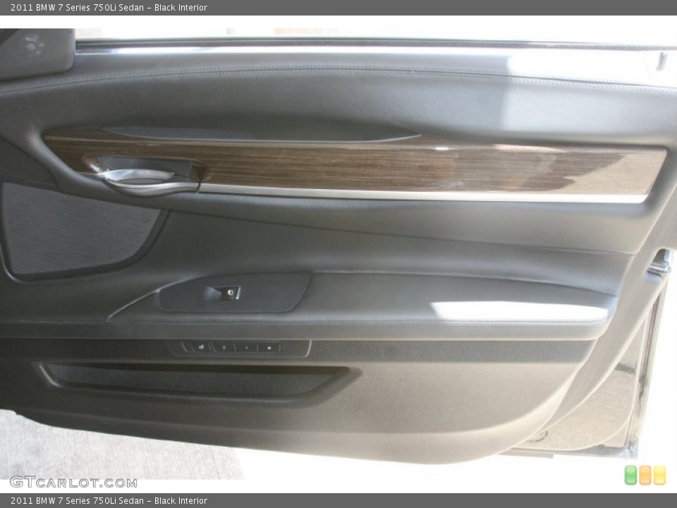 Black Interior Door Panel for the 2011 BMW 7 Series 750Li Sedan #52124647