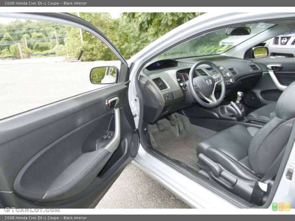 Black Interior Photo for the 2008 Honda Civic EX-L Coupe #52124974