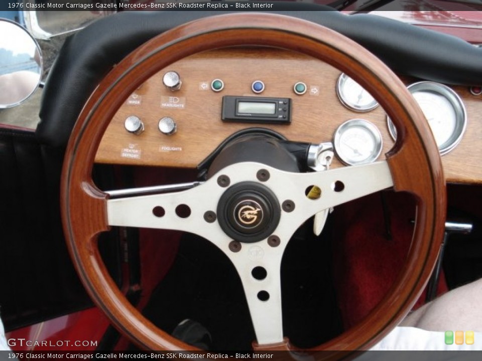 Black Interior Steering Wheel for the 1976 Classic Motor Carriages Gazelle Mercedes-Benz SSK Roadster Replica #52125010