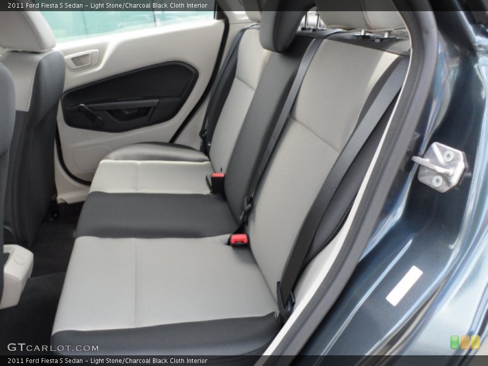 Light Stone/Charcoal Black Cloth Interior Photo for the 2011 Ford Fiesta S Sedan #52127890