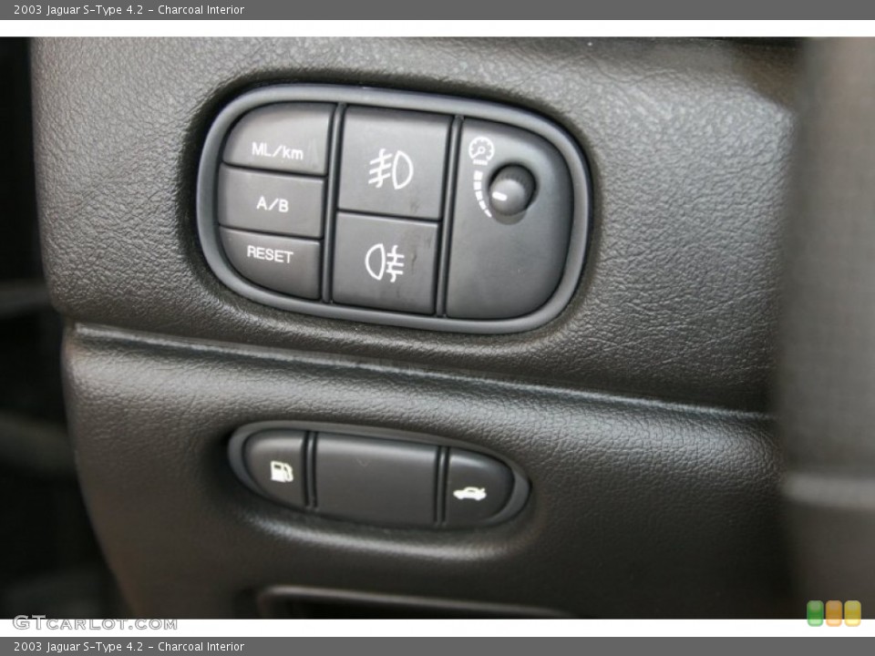 Charcoal Interior Controls for the 2003 Jaguar S-Type 4.2 #52128217