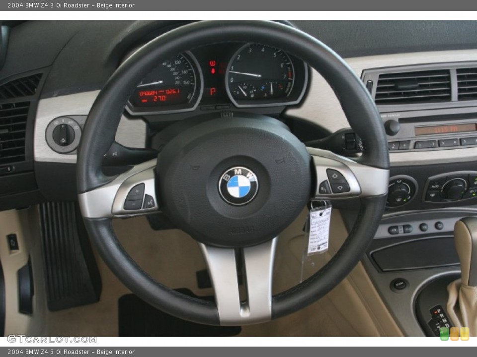 Beige Interior Steering Wheel for the 2004 BMW Z4 3.0i Roadster #52128688
