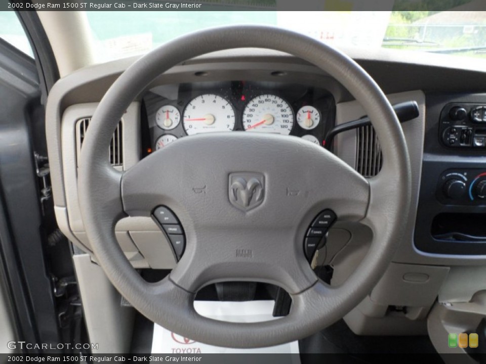 Dark Slate Gray Interior Steering Wheel for the 2002 Dodge Ram 1500 ST Regular Cab #52130050