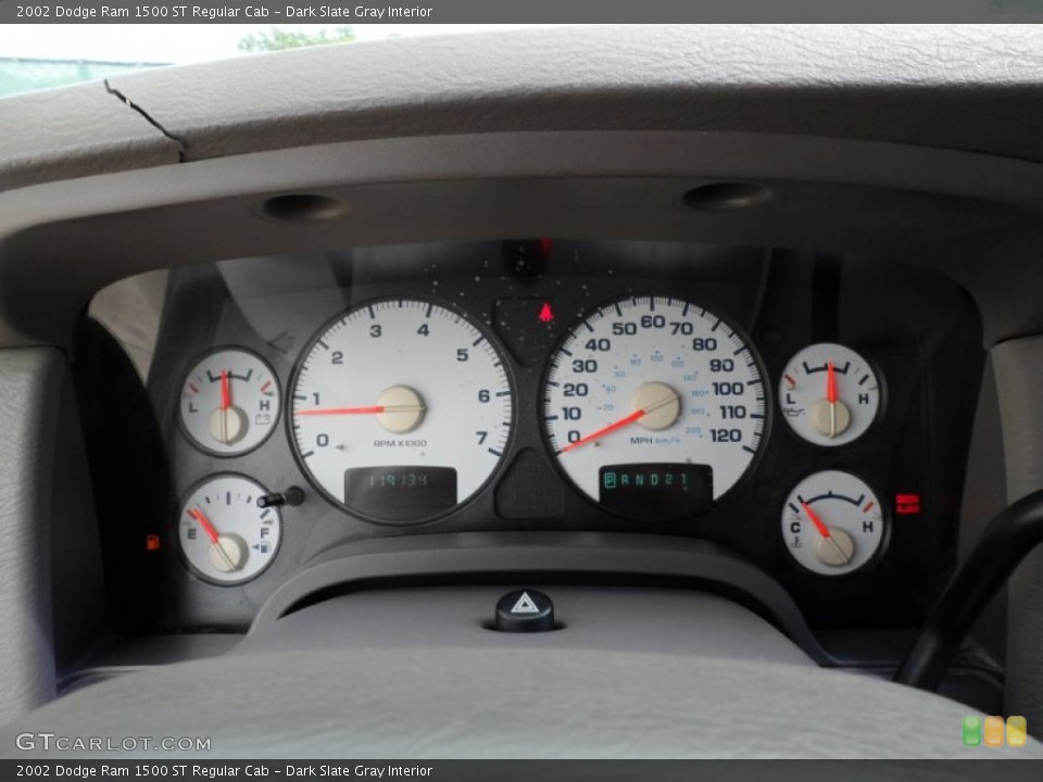 Dark Slate Gray Interior Gauges for the 2002 Dodge Ram 1500 ST Regular Cab #52130065