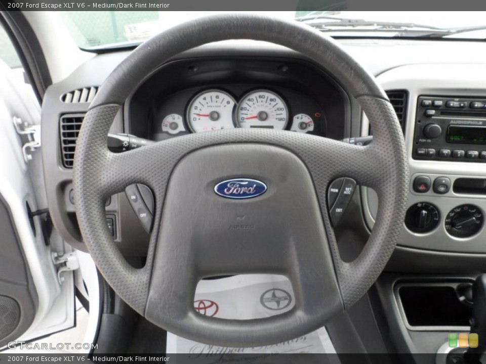 Medium/Dark Flint Interior Steering Wheel for the 2007 Ford Escape XLT V6 #52131358
