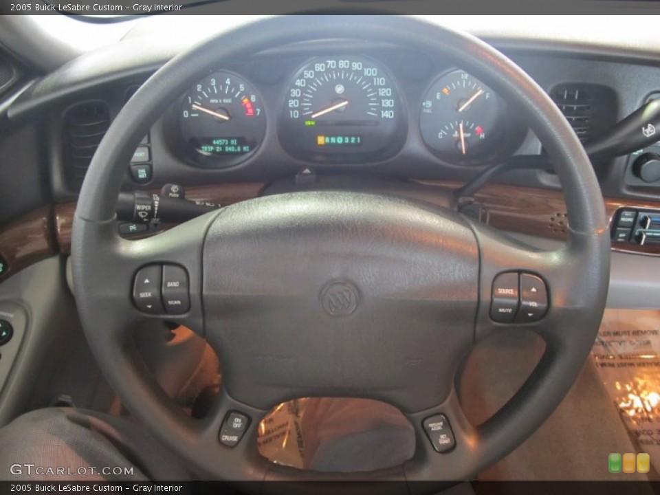 Gray Interior Steering Wheel for the 2005 Buick LeSabre Custom #52131724