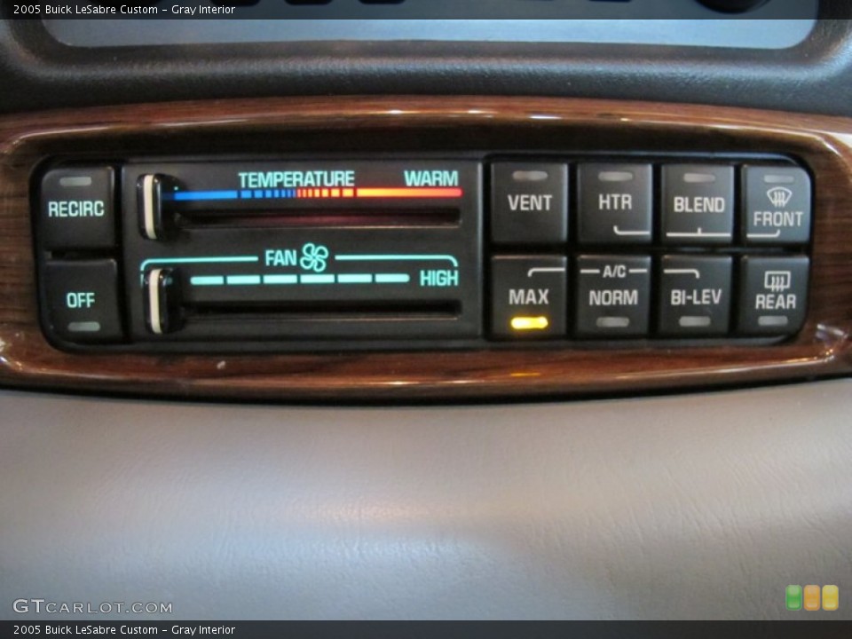 Gray Interior Controls for the 2005 Buick LeSabre Custom #52131763