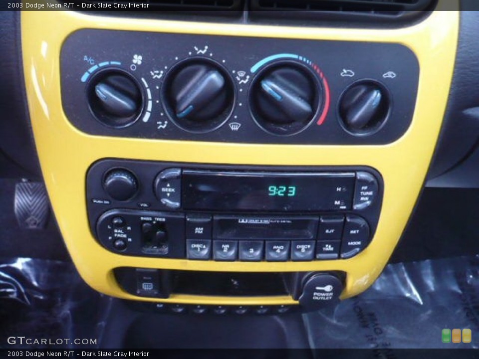 Dark Slate Gray Interior Controls for the 2003 Dodge Neon R/T #52132978