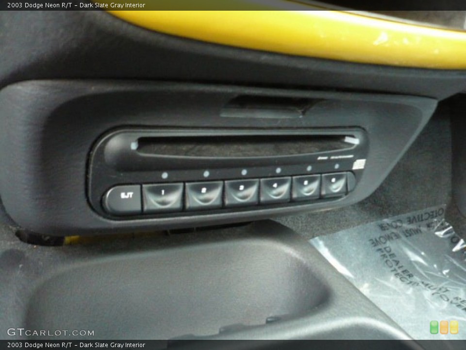 Dark Slate Gray Interior Controls for the 2003 Dodge Neon R/T #52132993