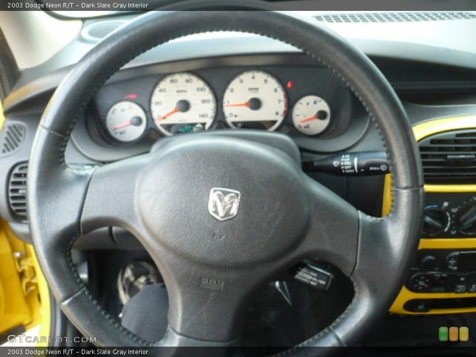 Dark Slate Gray Interior Steering Wheel for the 2003 Dodge Neon R/T #52133200
